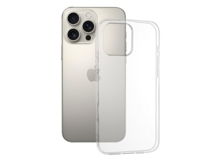 Techsuit - Clear Silicone [Big Lens Hole] - iPhone 16 Pro Max - Transparent