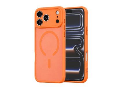 Techsuit - HaloFrost II MagSafe obal pre iPhone 17 Pro - oranžový