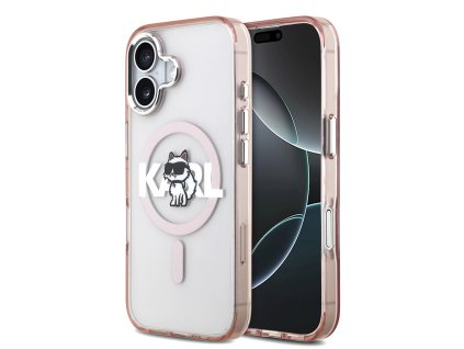 Karl Lagerfeld - IML Choupette Sketch Logo MagSafe puzdro pre iPhone 17 - ružové