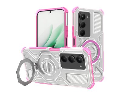 Techsuit - Carbon Shield PRO - Xiaomi Redmi 15 4G / Redmi 15 5G - Pink Transparent