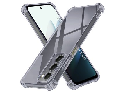 Techsuit - Shockproof Clear Silicone - Xiaomi Redmi 15 4G / Redmi 15 5G - Smoke Black