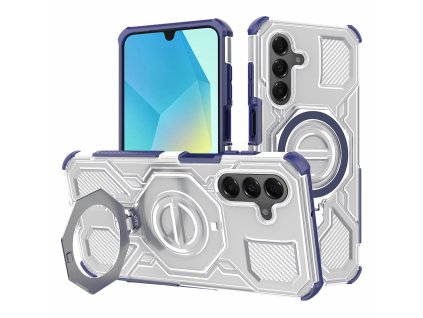 Techsuit - Carbon Shield PRO puzdro pre Samsung Galaxy A16 4G / A16 5G - modré priehľadné