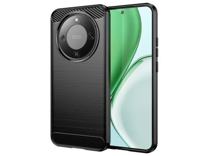 Techsuit - Carbon Silicone puzdro pre Honor Magic8 Lite - čierne