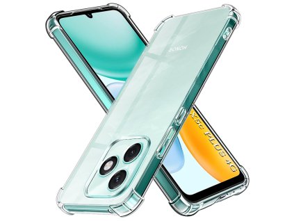 Techsuit - Shockproof Clear Silicone odolný číry obal pre Honor X5c Plus – transparentný