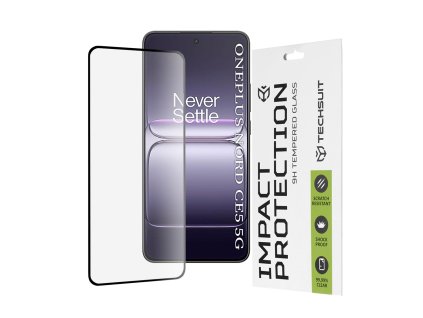 Techsuit - 111D Full Cover / Full Glue ochranné sklo pre OnePlus Nord CE5 - čierne