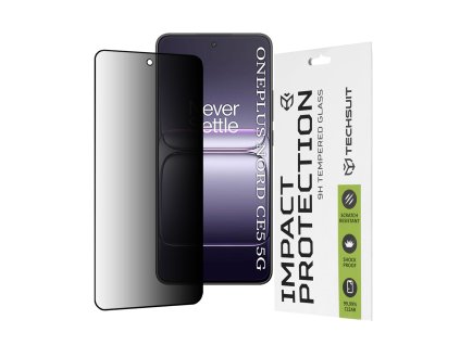 Techsuit - 111D Privacy Full Glue privacy ochranné sklo pre OnePlus Nord CE5 - čierne