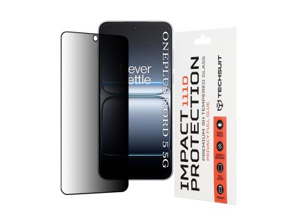 Techsuit - 111D Privacy Full Glue privacy ochranné sklo pre OnePlus Nord 5 - čierne