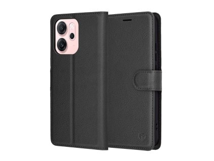 Techsuit - Leather Folio - Oppo Reno14 F / Reno14 FS 5G - Black