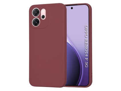 Techsuit - SoftFlex - Oppo Reno14 F / Reno14 FS 5G - Plum Red
