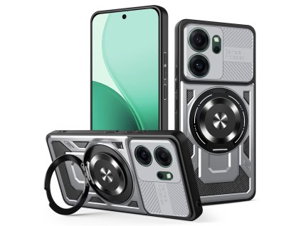 Techsuit - RuggedCam obal s ochranou kamery pre Oppo Reno14 F / Reno14 FS 5G – sivý