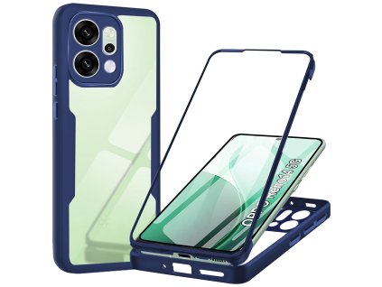 Techsuit - ColorVerse 360 Series + ochrana displeja + obal pre Oppo Reno14 - modré