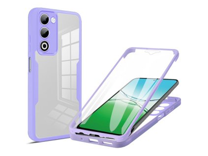Techsuit - ColorVerse 360 Series + ochrana displeja + obal pre Oppo A5 4G / A5 5G - fialové
