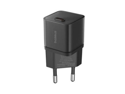 Baseus - Wall Charger (P10162503113-00) - GaN5S, Type-C, 20W - Black