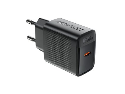 Acefast - Wall Charger (A104) - USB-C, PD25W, GaN Technology, Fast Charging Compatibility - Black