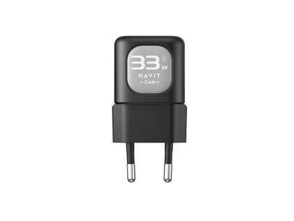 Havit - Wall Charger UC230 EU sieťová nabíjačka (USB-C, USB, 33W) - čierno-sivá