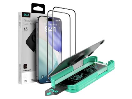 ESR - Armorite Screen Protector UltraFit (2 pack) - iPhone 17 Pro Max - Black