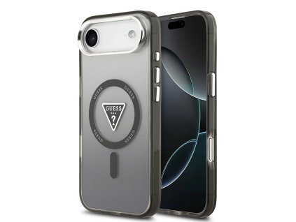 Guess - IML Gradient Triangle Logo MagSafe puzdro pre iPhone 17 Air - čierne