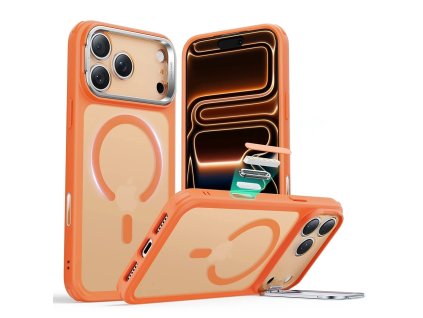 ESR - Classic Hybrid HaloLock Kickstand - iPhone 17 Pro Max - Frosted Orange