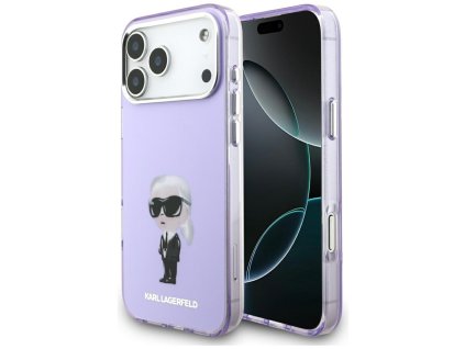 Karl Lagerfeld - IML Aquarelle MagSafe (KLHMP17XHMKIAQOU) - iPhone 17 Pro Max - Purple Karl & Choupette