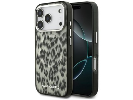Karl Lagerfeld - IML Leopard Pattern MagSafe (KLHMP17LHDLEOICW) - iPhone 17 Pro - Brown