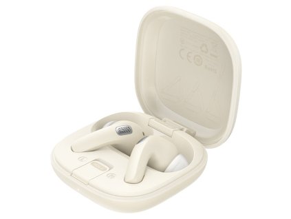 Acefast - Wireless Earbuds (W4) - In-ear TWS, BT v5.4, ENC Noise Cancelling, with Built-in Phone Stand, IPX4, 350mAh - Beige