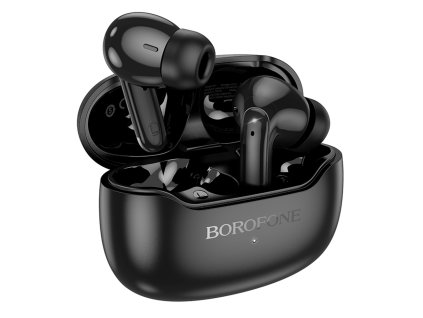 Borofone - Wireless Earbuds Shine (FQ1) - Bluetooth V5.4, TWS, 320mAh, Multipoint, Track Control, Siri Activation - Black