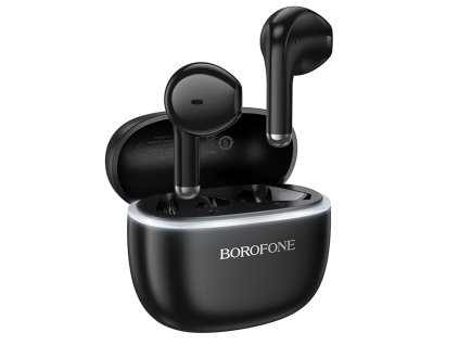 Borofone - Wireless Earbuds Sound FQ11 bezdrôtové slúchadlá (Bluetooth 5.4, 300 mAh, TWS, Siri aktivácia, in-ear dizajn) - čierne