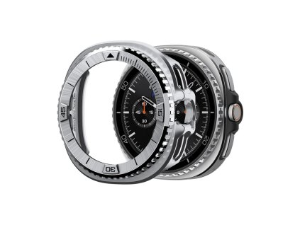 Spigen - Bezel Tune Pro Pilot - for Samsung Galaxy Watch8 Classic, Stainless Steel - Silver