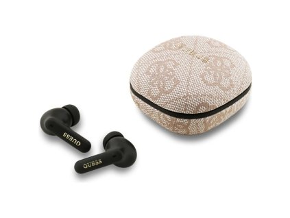 Guess - Wireless Earbuds 4G Classic Metal Logo (GUTWST3P4EGP) - Bluetooth V5.4, TWS, ENC Technology, 250mAh - Pink