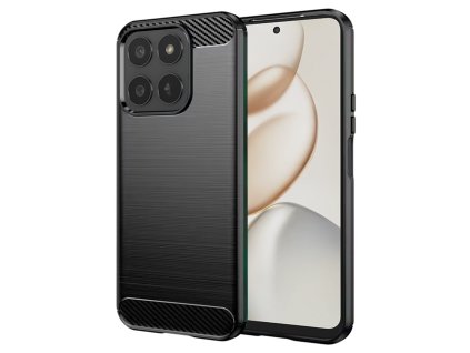 Techsuit - Carbon Silicone puzdro pre Honor 400 Smart 5G / 400 Smart 4G / X7d 4G - čierne
