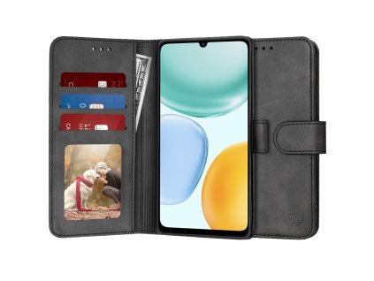 Techsuit - Diary Book knižkový obal pre Honor X5c Plus - čierny