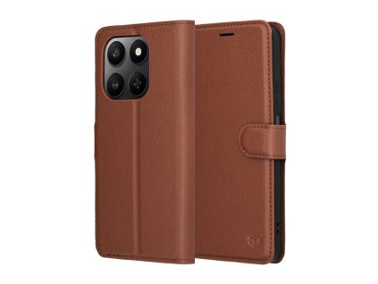 Techsuit - Leather Folio - Honor 400 Smart 5G / 400 Smart 4G / X7d 4G - Brown