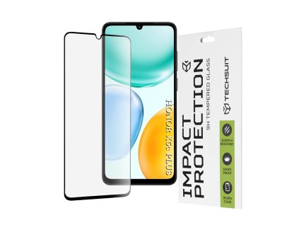 Techsuit - 111D Full Cover / Full Glue Glass - Honor X5c Plus - Black