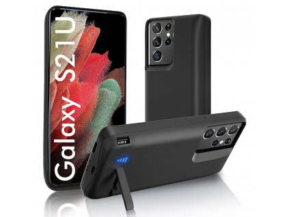 Techsuit Puzdro s batériou Power pro - Samsung Galaxy S21 Ultra - 5000 mAh - čierne
