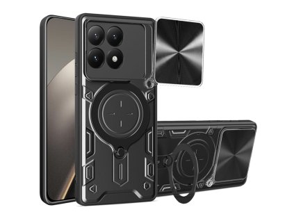 Techsuit - CamGuard Pro kryt s ochranou fotoaparátu pre Xiaomi 15T – čierny