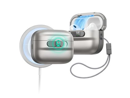 ESR - Pulse Magnetic FlickLock ochranné puzdro s magnetickým uzáverom pre Apple AirPods Pro 3 – titánové
