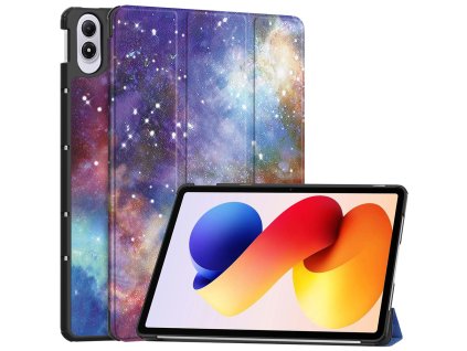 Techsuit - FoldPro knižkové puzdro pre Xiaomi Redmi Pad 2 Pro – motív Galaxy