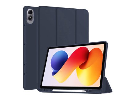 Techsuit - Flex Trifold knižkové puzdro s držiakom na stylus pre Xiaomi Redmi Pad 2 Pro – tmavomodré