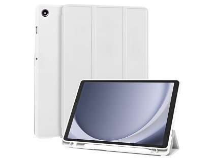 Techsuit - Flex Trifold knižkové puzdro s držiakom na stylus pre Samsung Galaxy Tab A11 / Galaxy Tab A9 – sivé