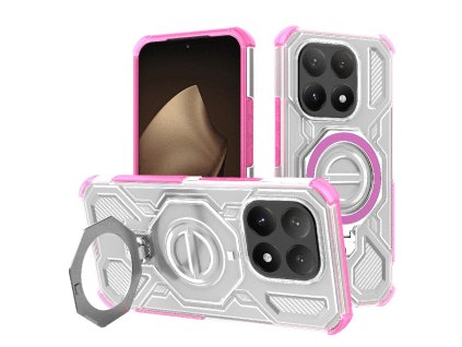 Techsuit - Carbon Shield PRO kryt pre Xiaomi 15T – ružový priehľadný