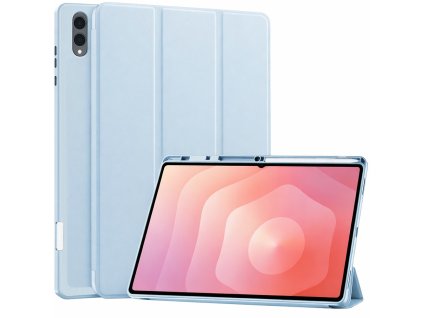 Techsuit - Flex Trifold knižkové puzdro s držiakom na stylus pre Samsung Galaxy Tab S11 Ultra – svetlomodré