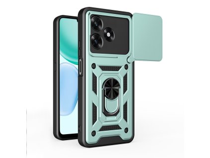 Techsuit - CamShield Series kryt s ochranou fotoaparátu pre Honor X5c Plus – zelený