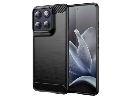Techsuit - Carbon Silicone silikónový kryt pre Motorola Edge 70 – čierny