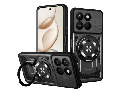 Techsuit - RuggedCam kryt s ochranou fotoaparátu pre Honor 400 Smart 5G / Honor 400 Smart 4G / Honor X7d 4G – čierny