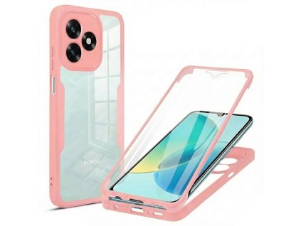 Techsuit - ColorVerse 360 Series + Screen Protector 360° kryt s ochranou displeja pre Honor X5c Plus – ružový