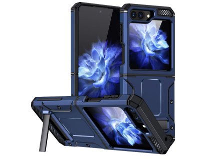 Techsuit - Hybrid Armor Kickstand - Samsung Galaxy Z Flip5 - Blue