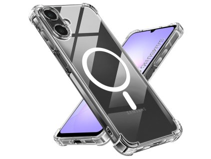 Techsuit - Shockproof Clear Silicone MagSafe silikónový kryt s MagSafe pre Samsung Galaxy A07 4G – číry