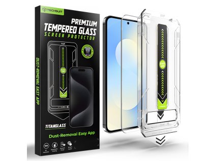 Techsuit - TitanGlass CrystalHD ochranné sklo kompatibilné s odtlačkom prsta pre Samsung Galaxy S25 FE – číre