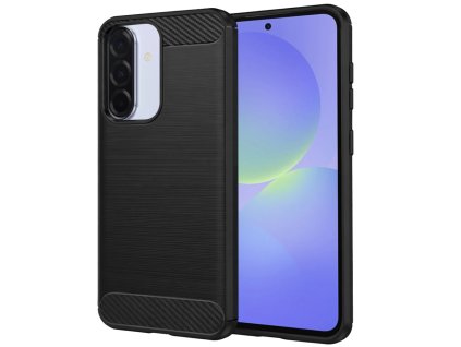 Techsuit - Carbon Silicone silikónový kryt pre Samsung Galaxy A37 5G – čierny