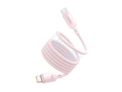 Baseus - Data Cable PicoGo magnetický dátový a nabíjací kábel USB-C na USB-C Fast Charge 240 W (480 Mb/s), silikónový, 1 m – ružový